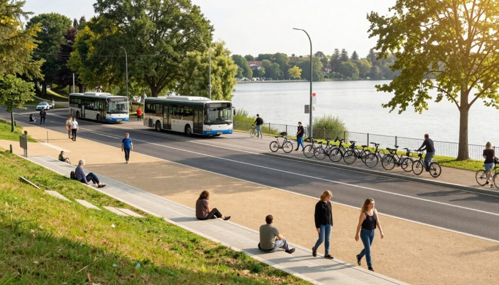 Accessibilité et transports au Lac de Créteil