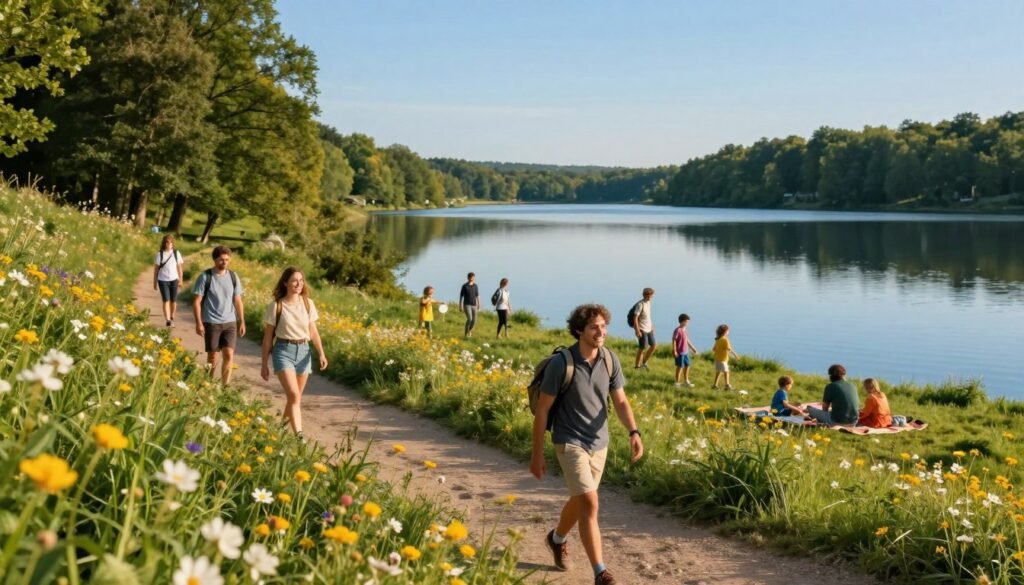 randonnée au lac de créteil